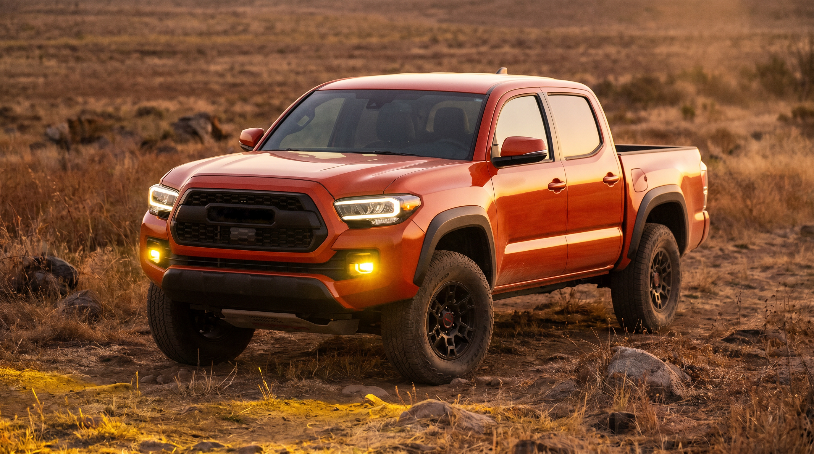 2016-2023 Toyota Tacoma LED Fog Light 2 Pack Kit Amber Lens