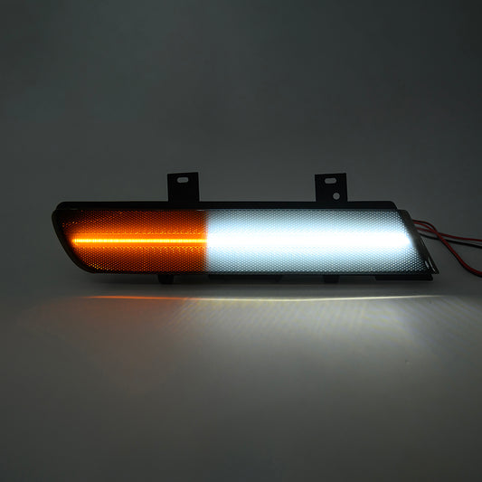 Smoked Lens Switchback Dynamic LED Front Turn Signal & Side Marker Lights For 1991-1996 Chevrolet Corvette C4 - NS Auto Lighting