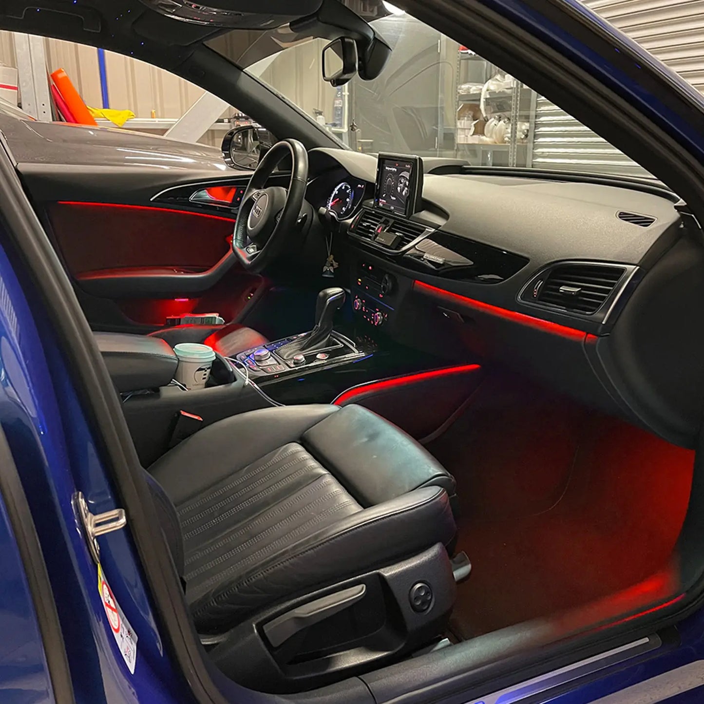 4PCS LED AUDI Interior Ambient Door Panel Light Replacement Module for A6 S6 A7 S7