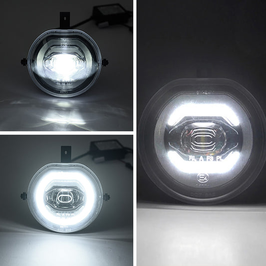 Clear Lens LED Halo Fog Light Assembly For 2013-2018 Mini - NS Auto Lighting