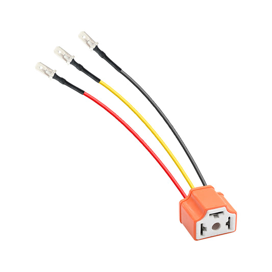 H4 9003 HB2 Female Connector LED Headlight Pigtail Wiring Harness