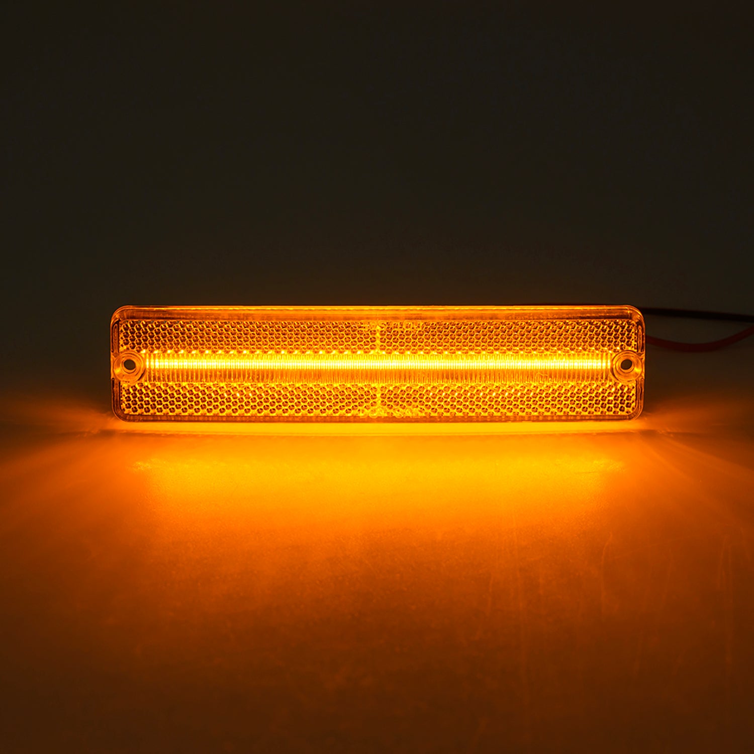 Clear Lens Amber LED Front Bumper Side Marker Lights For Jeep CJ Series, etc. - NS Auto Lighting