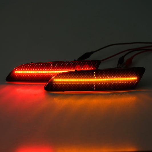 Smoked Lens LED Front & Rear Side Marker Lights For 2004-2008 Chrysler Crossfire - NS Auto Lighting