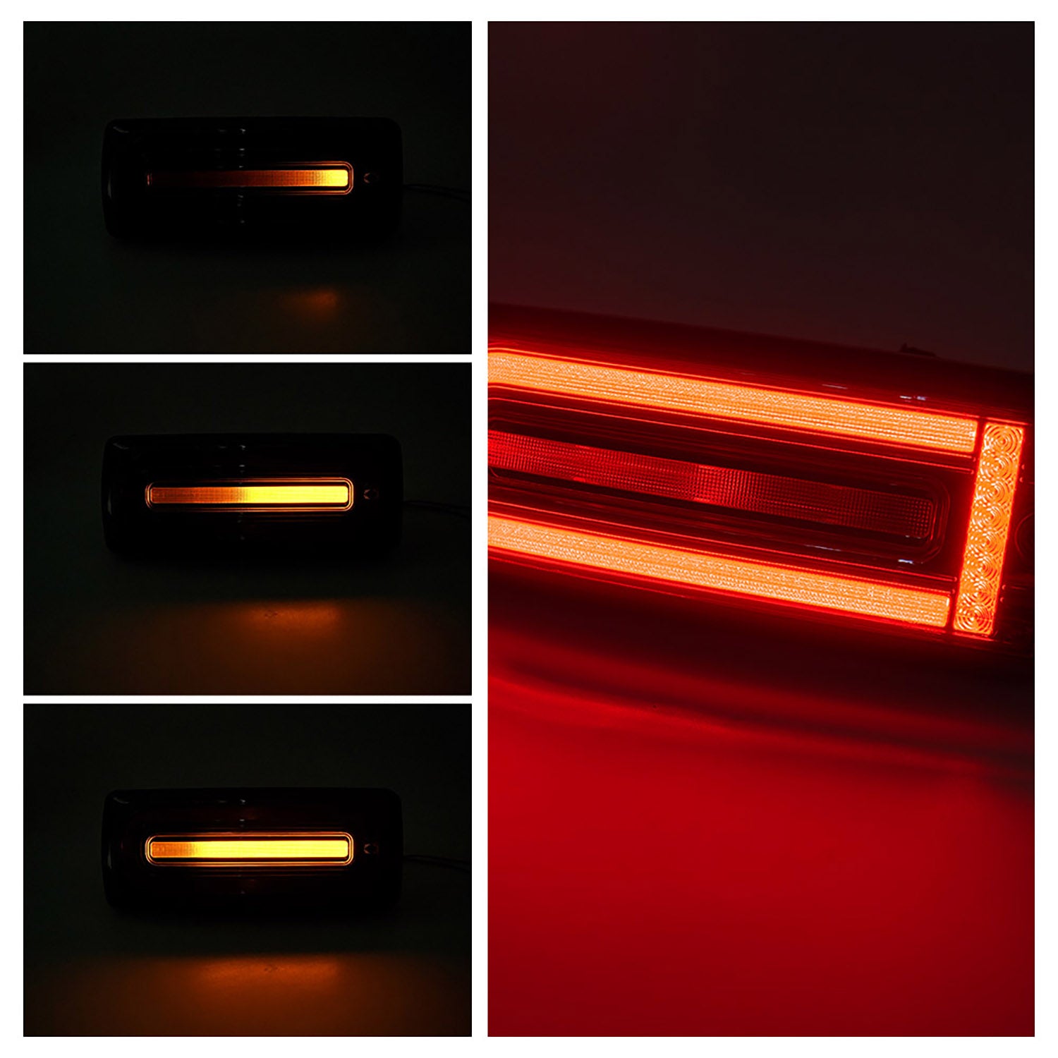 W463A Style Smoked Lens Dynamic LED Tail Light Assembly For 2002-2018 Mercedes Benz G-Class W463 - NS Auto Lighting