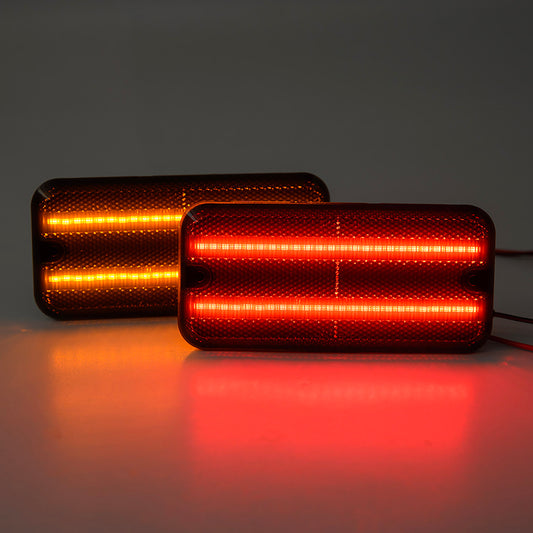 Smoked Lens LED Front & Rear Side Marker Lights For 1985-1996 Chevrolet Van, etc. - NS Auto Lighting