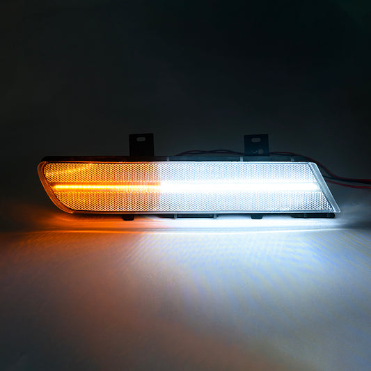 Clear Lens Switchback Dynamic LED Front Turn Signal & Side Marker Lights For 1991-1996 Chevrolet Corvette C4 - NS Auto Lighting