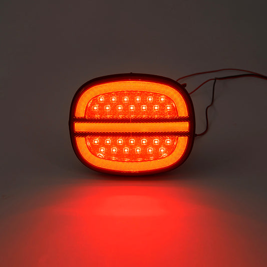 Smoked Lens LED Halo Tail Light Assembly For 1991-1996 Chevrolet Corvette C4 - NS Auto Lighting