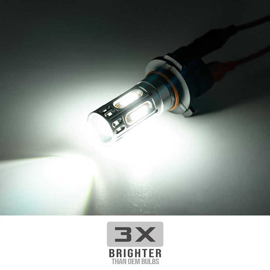 Front LED DRL Bulbs for Cadillac CTS SRX Super Bright 50W 6500K Xenon White 9005XS HB3A High Beam Low Beam Light Bulb Kit