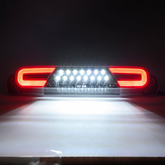Clear Lens Double C-Shaped LED Third Brake Light For 1999-2007 Chevrolet Silverado, GMC Sierra - NS Auto Lighting