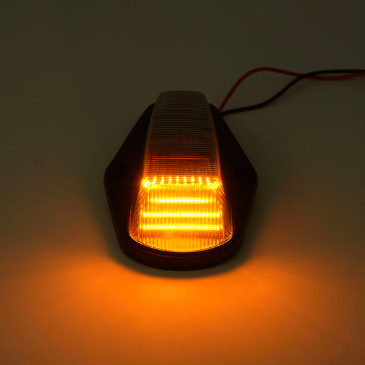 Clear Lens Amber LED Cab Roof Lights For 1984-1996 Ford F-Series - NS Auto Lighting