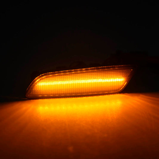 Smoked Lens LED Front Bumper Side Marker Lights For 2020+ Hyundai Sonata - NS Auto Lighting