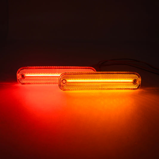 Clear Lens LED Front & Rear Side Marker Lights For 1973-1980 Chevrolet GMC C/K Series Trucks, etc. - NS Auto Lighting