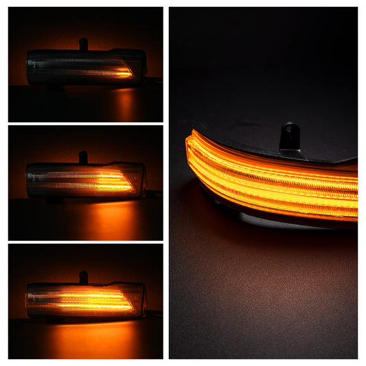 Clear Lens Dynamic LED Side Mirror Turn Signal Lights For 2019-2024 Dodge Ram 1500 DT - NS Auto Lighting