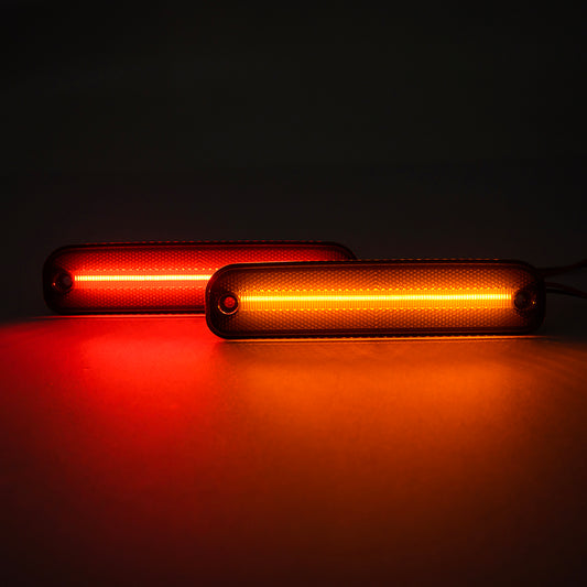 Smoked Lens LED Front & Rear Side Marker Lights For 1973-1980 Chevrolet GMC C/K Series Trucks, etc. - NS Auto Lighting