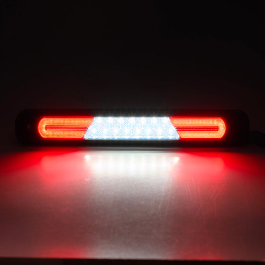 Smoked Lens Double C-Shaped LED Third Brake Light For 1994-2000 Chevrolet GMC Sierra C/K Series - NS Auto Lighting