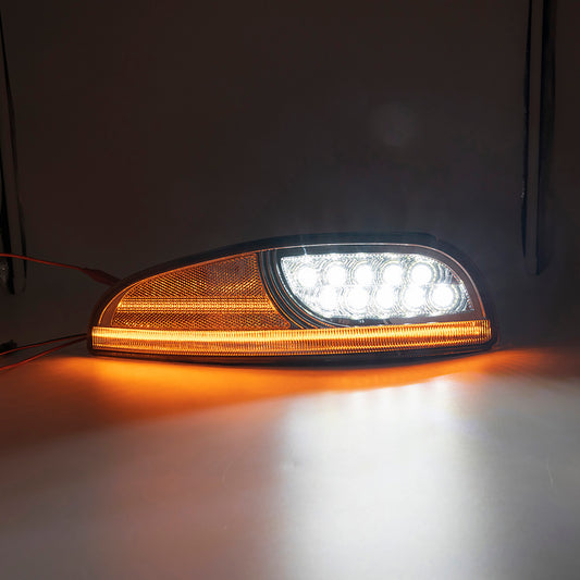 Clear Lens Switchback Dynamic LED Front Turn Signal Lights For 1997-2004 Chevrolet Corvette C5 - NS Auto Lighting