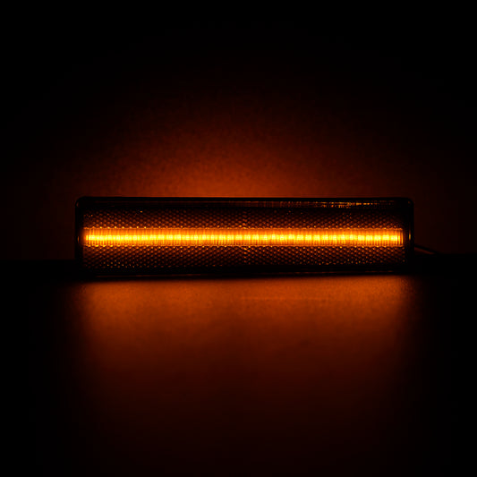 Smoked Lens Amber LED Front Side Marker Lights For 1980-1986 Ford F-Series, etc. - NS Auto Lighting