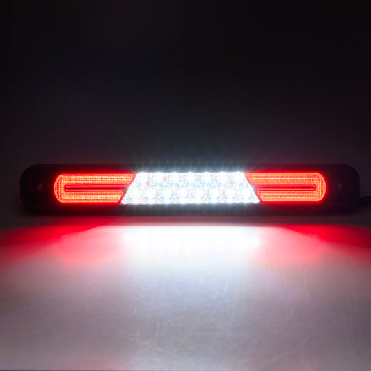 Red Lens Double C-Shaped LED Third Brake Light For 1994-2000 Chevrolet GMC Sierra C/K Series - NS Auto Lighting