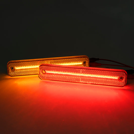 Clear Lens LED Front&Rear Side Marker Lights For 1973-1979 Ford F-Series, etc. - NS Auto Lighting