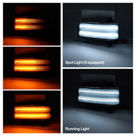 Clear Lens Dynamic Switchback LED Towing Mirror Turn Signal Lights For 2020+ Chevrolet Silverado, GMC Sierra - NS Auto Lighting