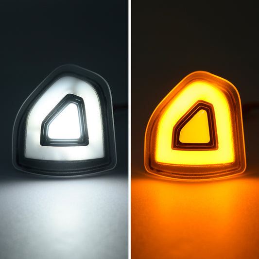 Clear Lens Switchback LED Towing Mirror Turn Signal Lights For 2019-2023 Ram - NS Auto Lighting