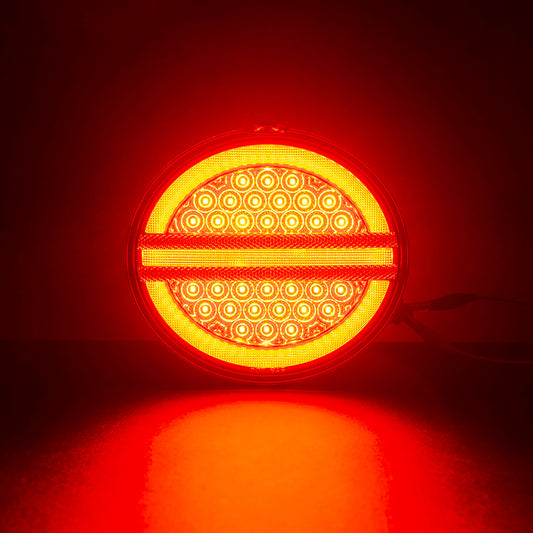 Red Lens LED Halo Tail Light Assembly For 2005-2013 Chevrolet Corvette C6 - NS Auto Lighting