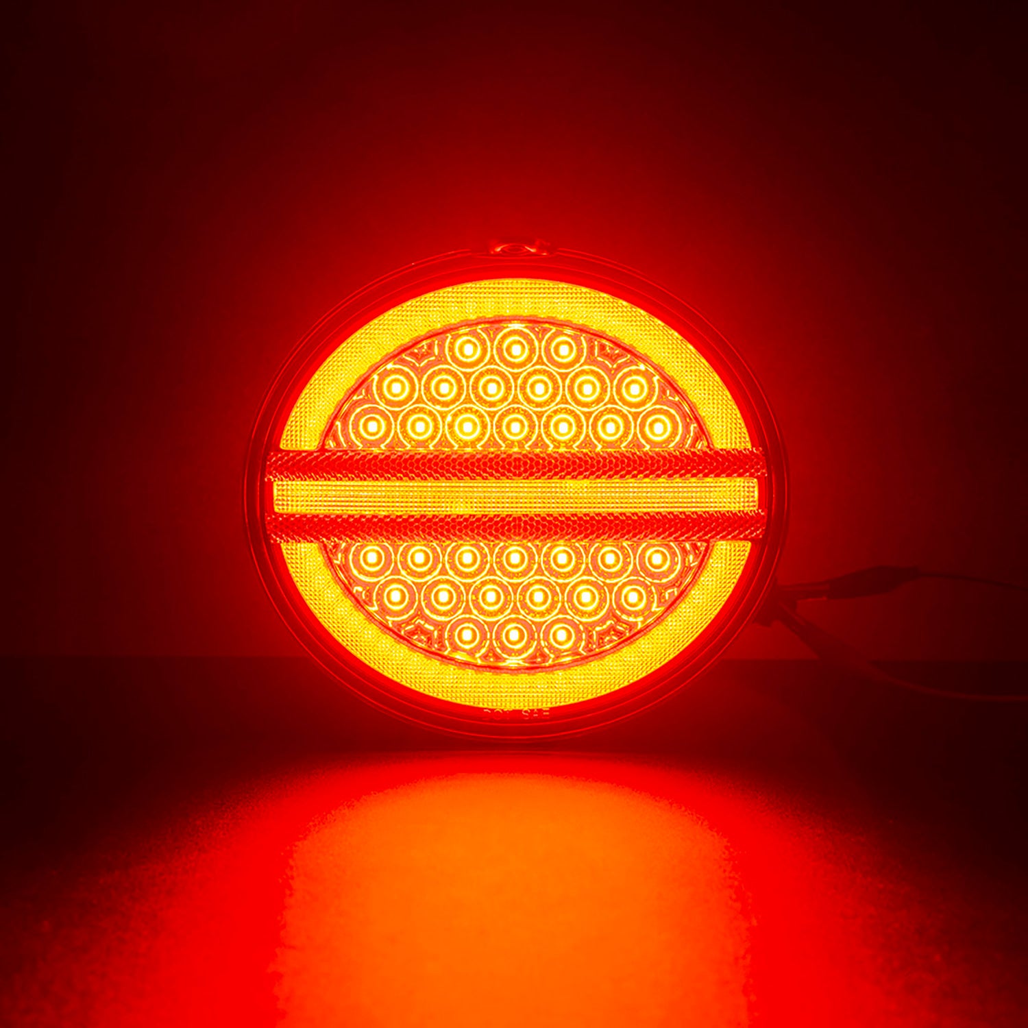 Red Lens LED Halo Tail Light Assembly For 2005-2013 Chevrolet Corvette C6 - NS Auto Lighting