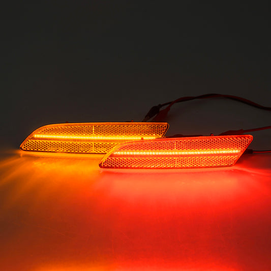 Clear Lens LED Front & Rear Side Marker Lights For 2004-2008 Chrysler Crossfire - NS Auto Lighting