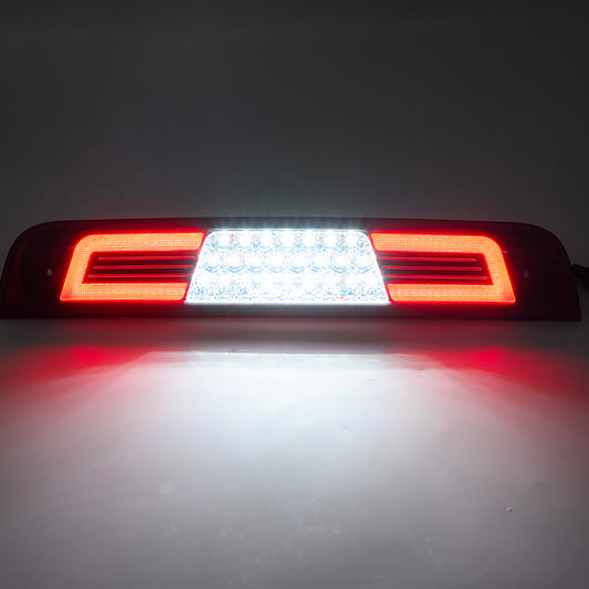 Red Lens Double C-Shaped LED Third Brake Light For 2019-2023 RAM 1500 - NS Auto Lighting