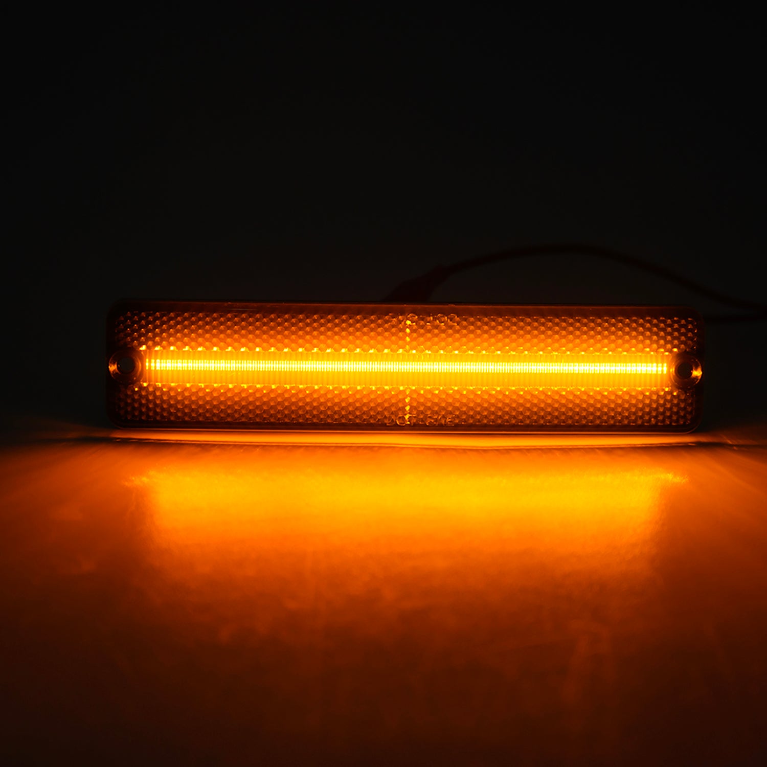 Smoked Lens Amber LED Front Bumper Side Marker Lights For Jeep CJ Series, etc. - NS Auto Lighting