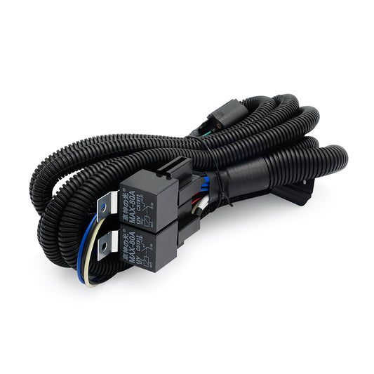 H13 9008 Headlight Relay Wiring Harness For Ford F-150, Dodge Ram, etc.
