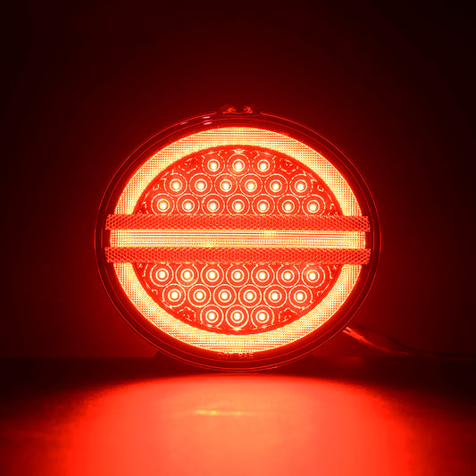 Clear Lens LED Halo Tail Light Assembly For 2005-2013 Chevrolet Corvette C6 - NS Auto Lighting