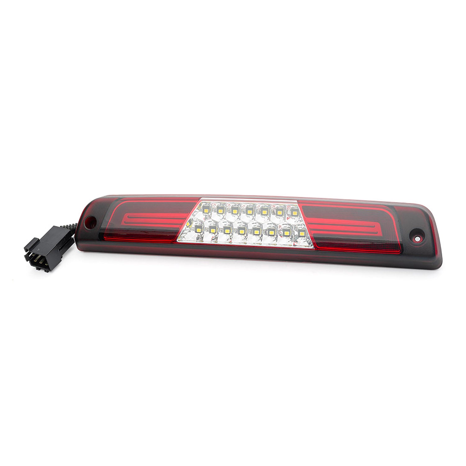 Red Lens Double C-Shaped LED Third Brake Light For 1994-2002 Dodge Ram - NS Auto Lighting