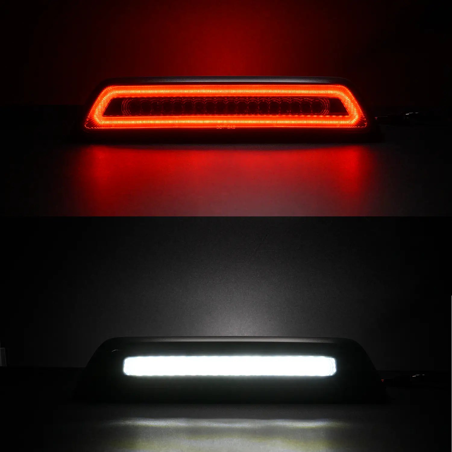 Troisième feu stop stroboscopique à LED de style F1 à lentille fumée pour Toyota Tacoma 2016-2020