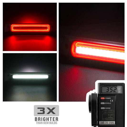 Getönte Linse F1 Style Strobe LED Drittes Bremslicht für 2015-2022 Chevrolet Colorado, GMC Canyon