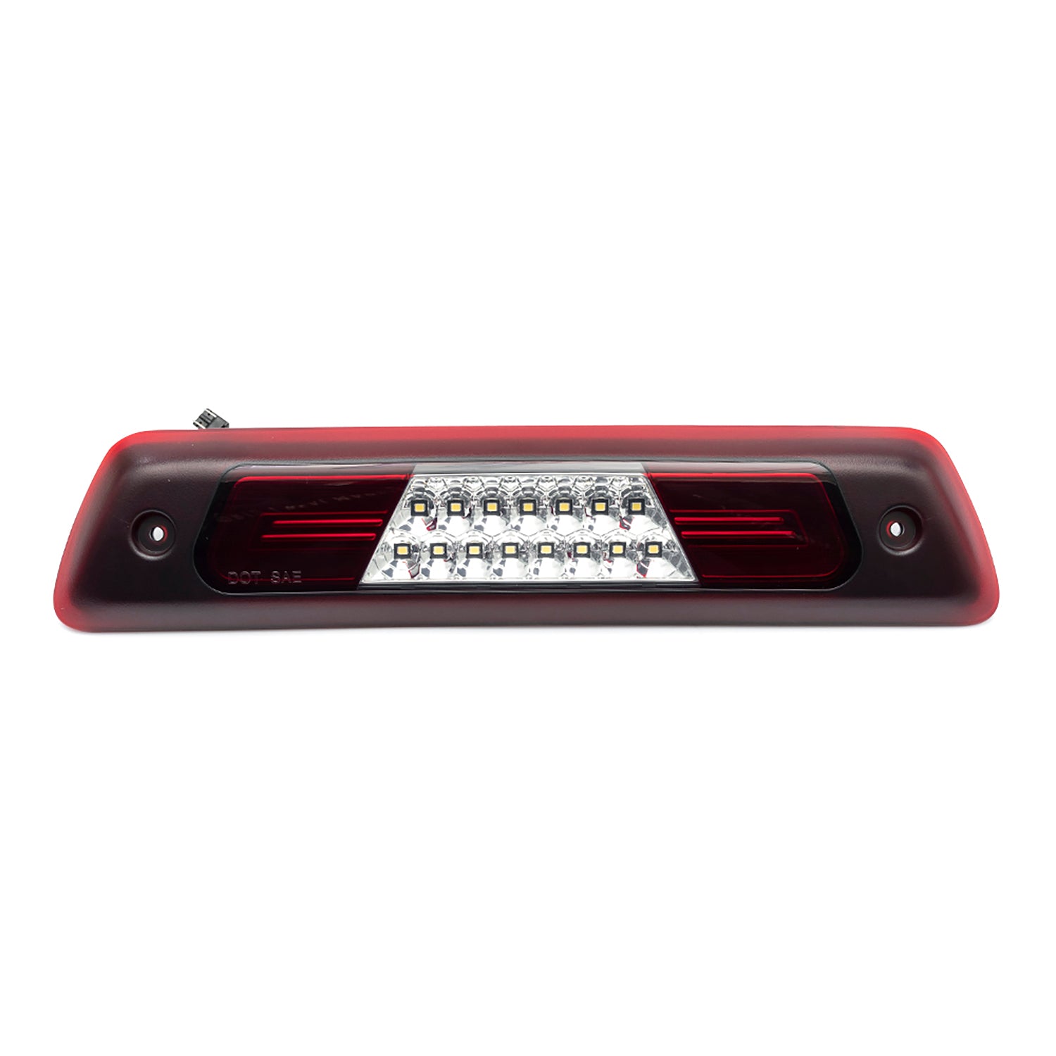 Red Lens Double C-Shaped LED Third Brake Light For 2009-2014 Ford F-150 - NS Auto Lighting