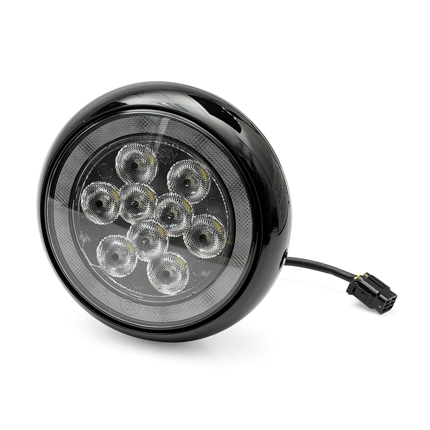 Black Finish LED Halo Rally Driving Lights For 2001-2008 Mini Cooper - NS Auto Lighting