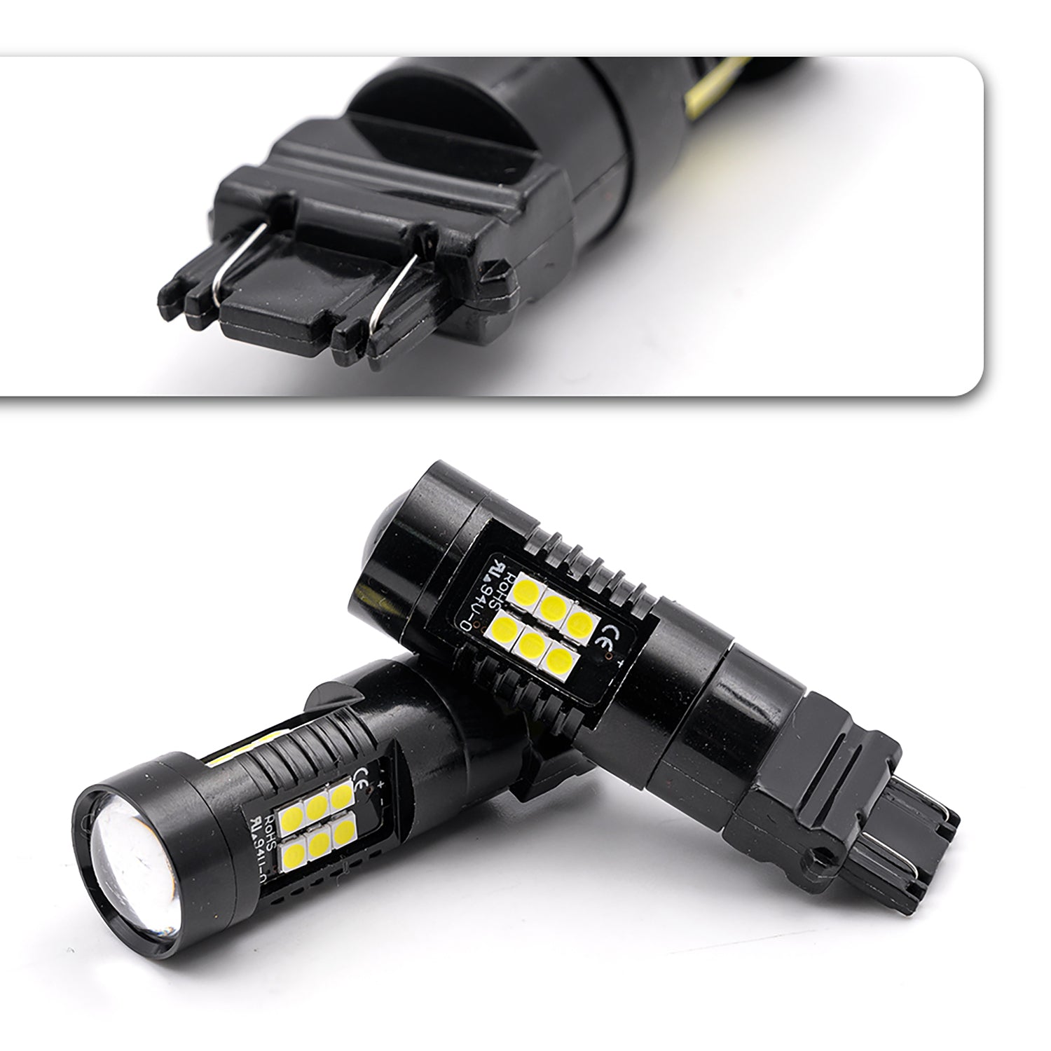 Ampoule de feux de jour à LED 3157 T25 pour Jeep Grand Cherokee WK2 Compass 2011-2013 3156 3056 3057, ampoule DRL super brillante avec projecteur, blanc xénon 7 000 K