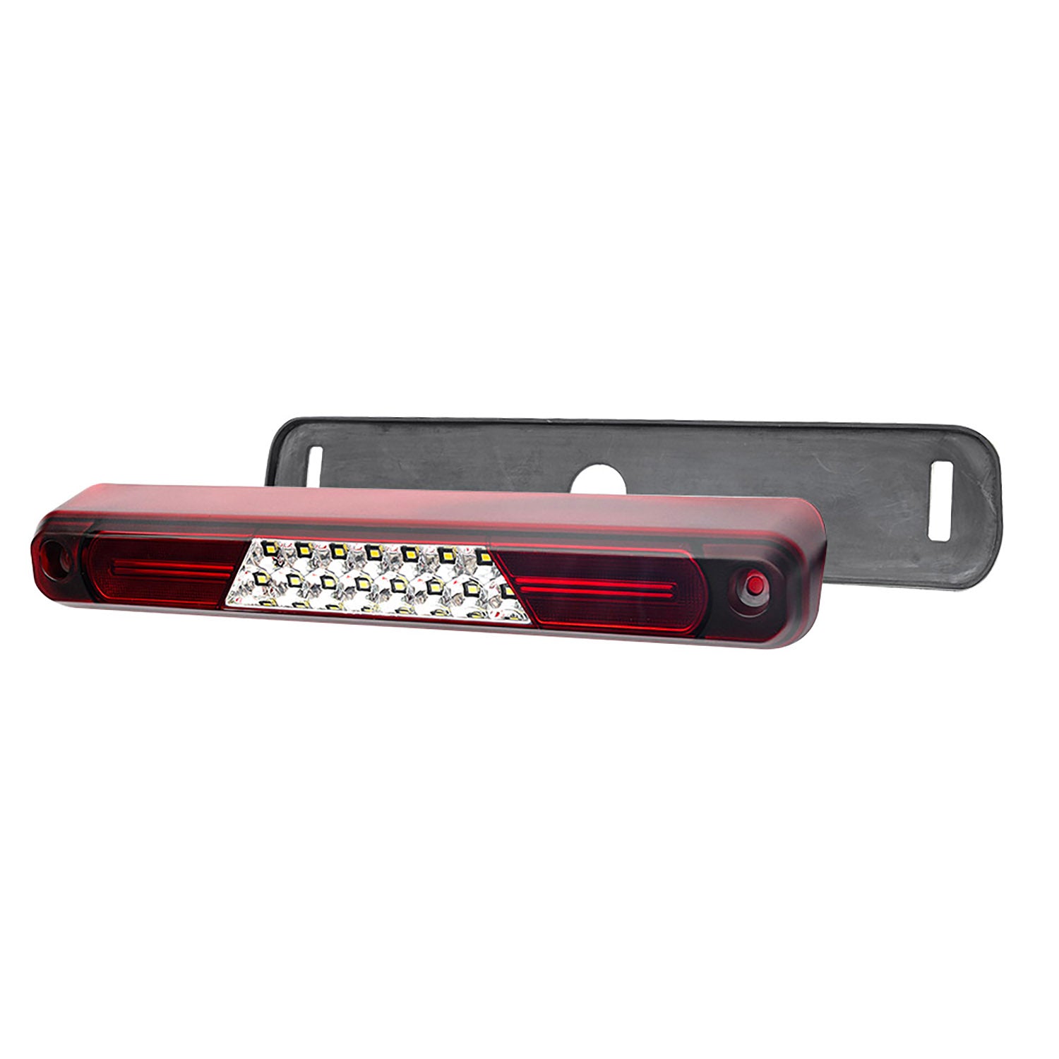 Red Lens Double C-Shaped LED Third Brake Light For 1994-2000 Chevrolet GMC Sierra C/K Series - NS Auto Lighting