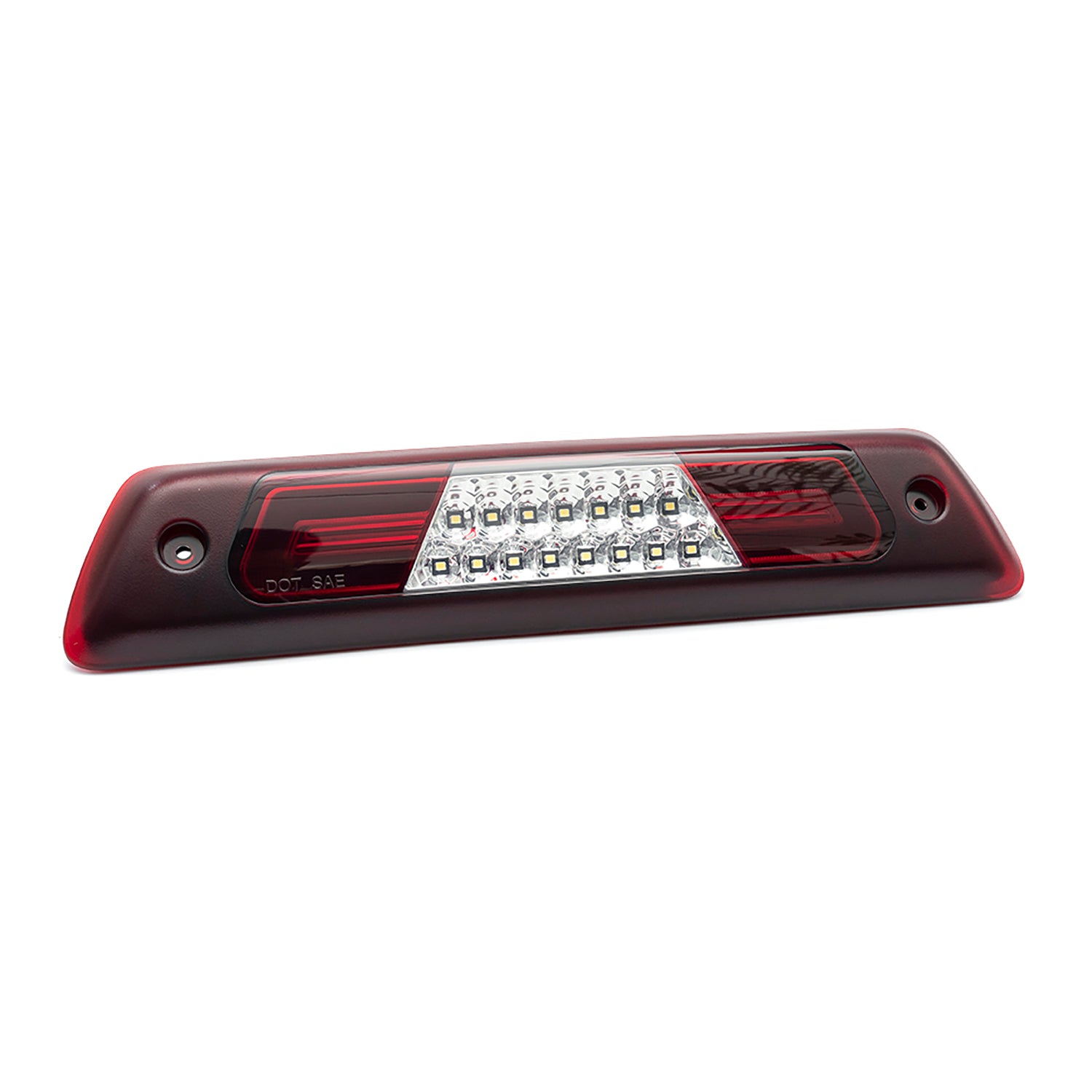 Red Lens Double C-Shaped LED Third Brake Light For 2009-2014 Ford F-150 - NS Auto Lighting