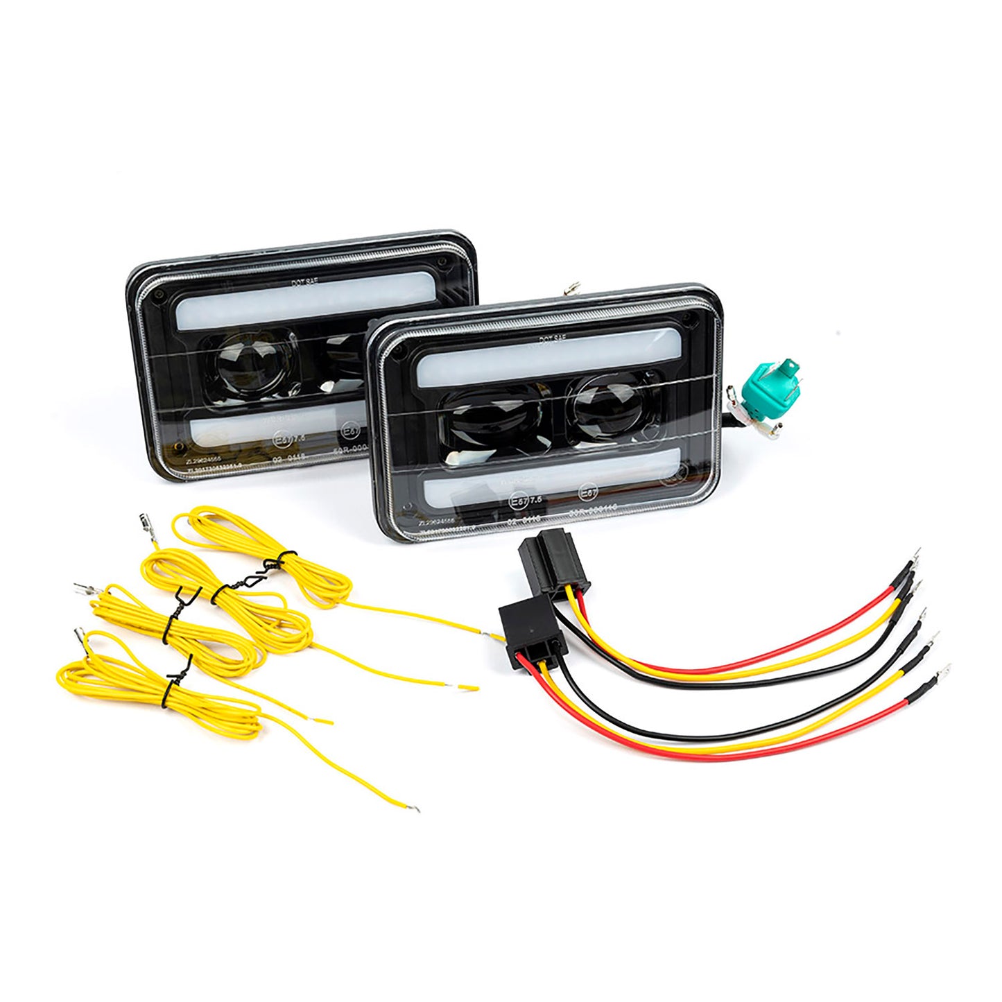 4x6 H4656 Switchback-LED-Scheinwerfer für Volvo, Dodge, Ford usw.