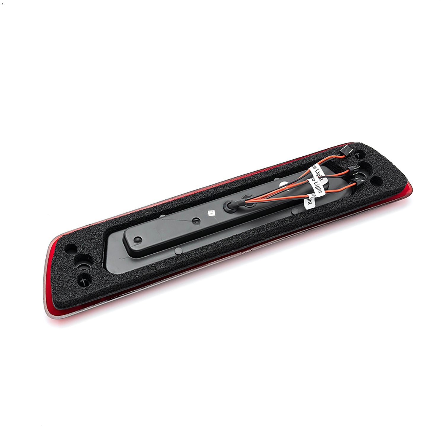 Red Lens Double C-Shaped LED Third Brake Light For 2009-2014 Ford F-150 - NS Auto Lighting