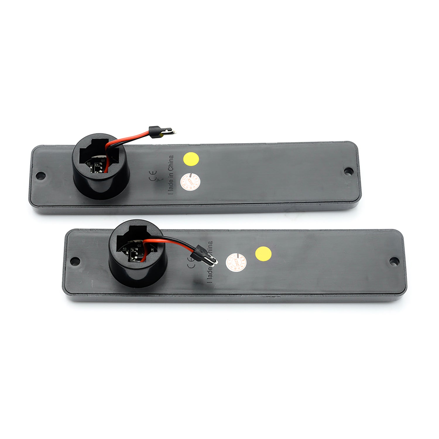 Smoked Lens Amber LED Front Bumper Side Marker Lights For Jeep CJ Series, etc. - NS Auto Lighting