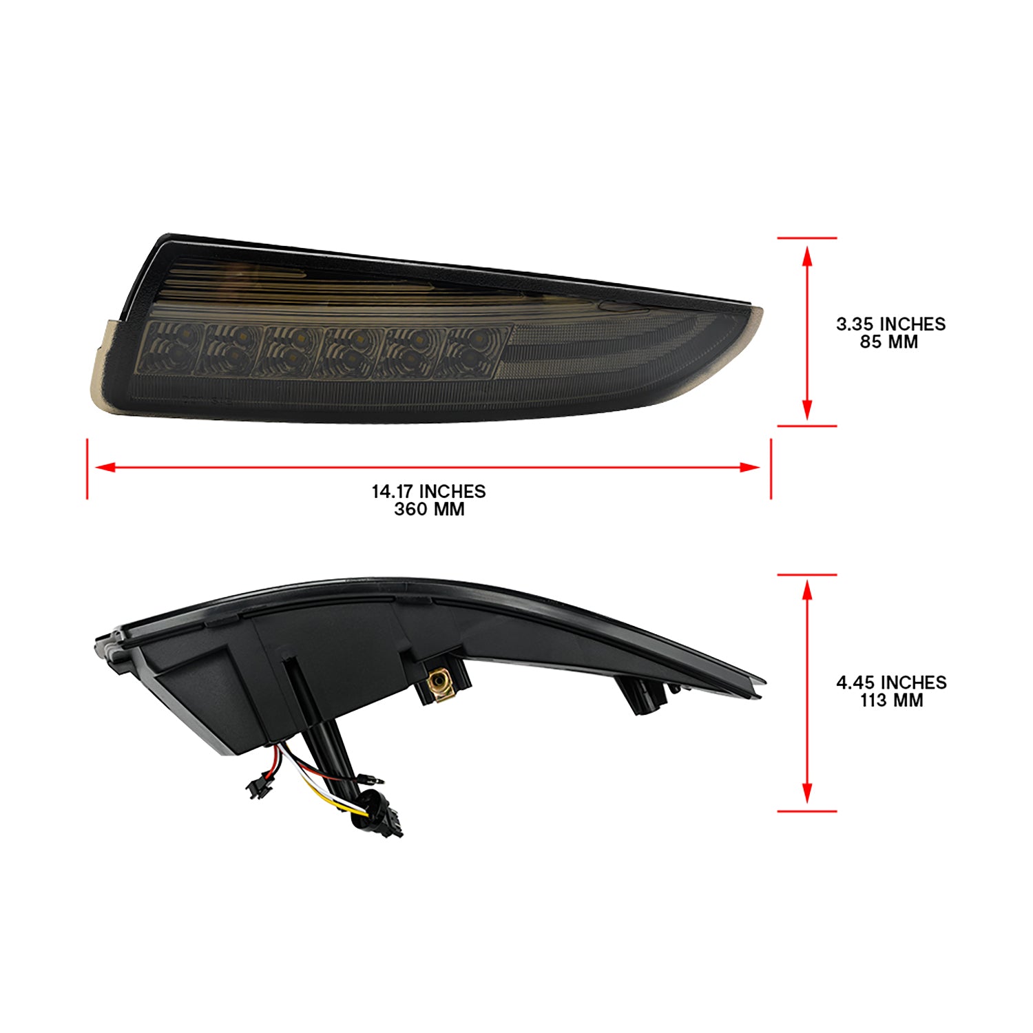 Smoked Lens Switchback Dynamic LED Front Turn Signal & Side Marker Lights For 1993-2002 Chevrolet Camaro - NS Auto Lighting