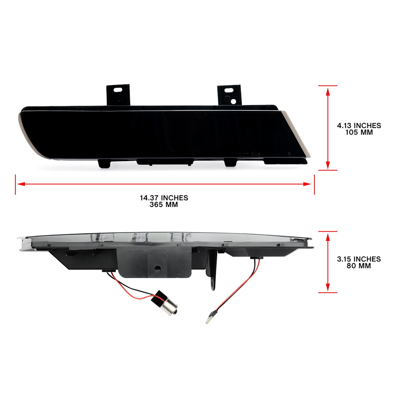 Smoked Lens Switchback Dynamic LED Front Turn Signal & Side Marker Lights For 1991-1996 Chevrolet Corvette C4 - NS Auto Lighting