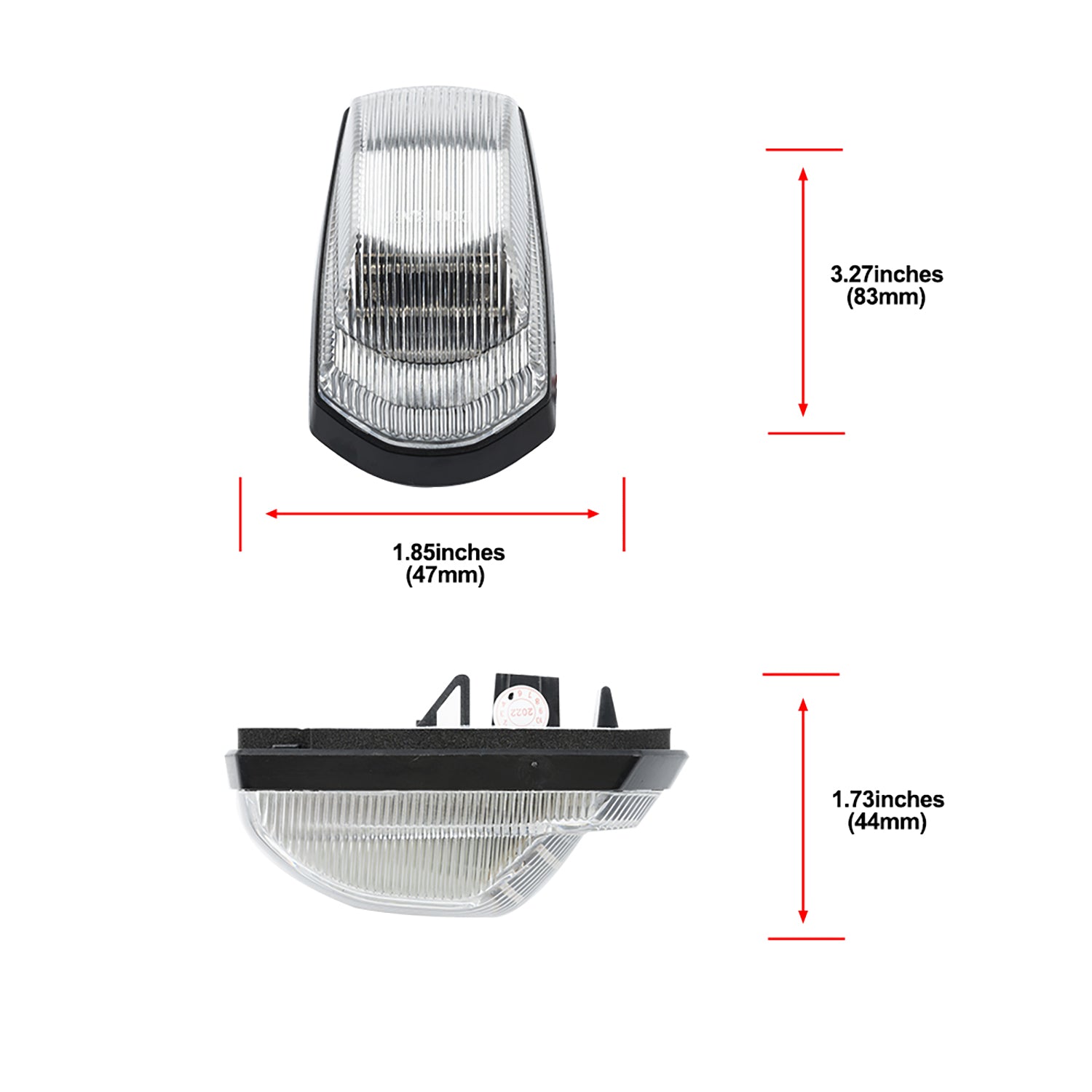 Clear Lens White LED Cab Roof Lights For 2017+ Ford Super Duty - NS Auto Lighting