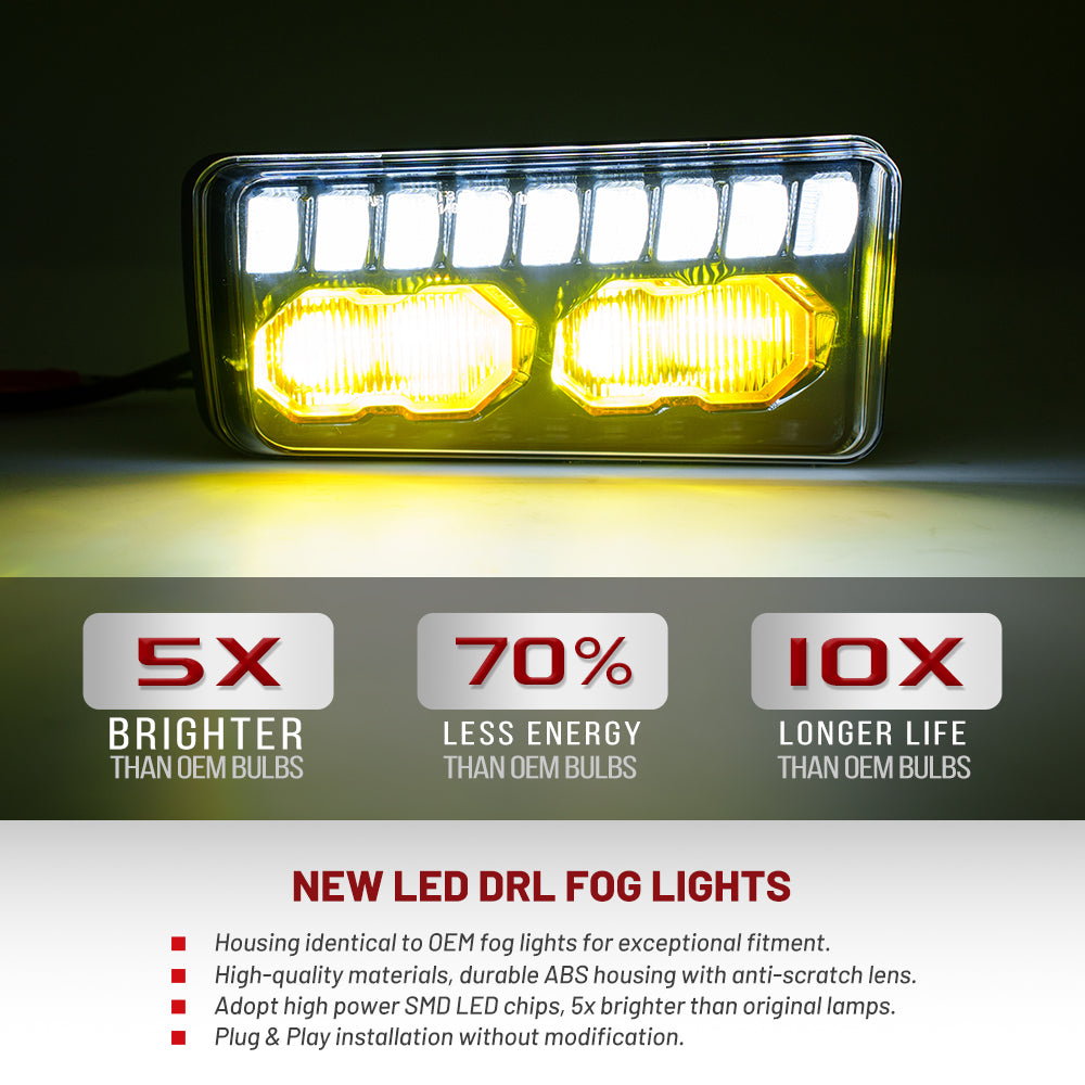 Feux clignotants avant dynamiques à LED à lentille fumée pour Hummer H3 2006-2010, etc.