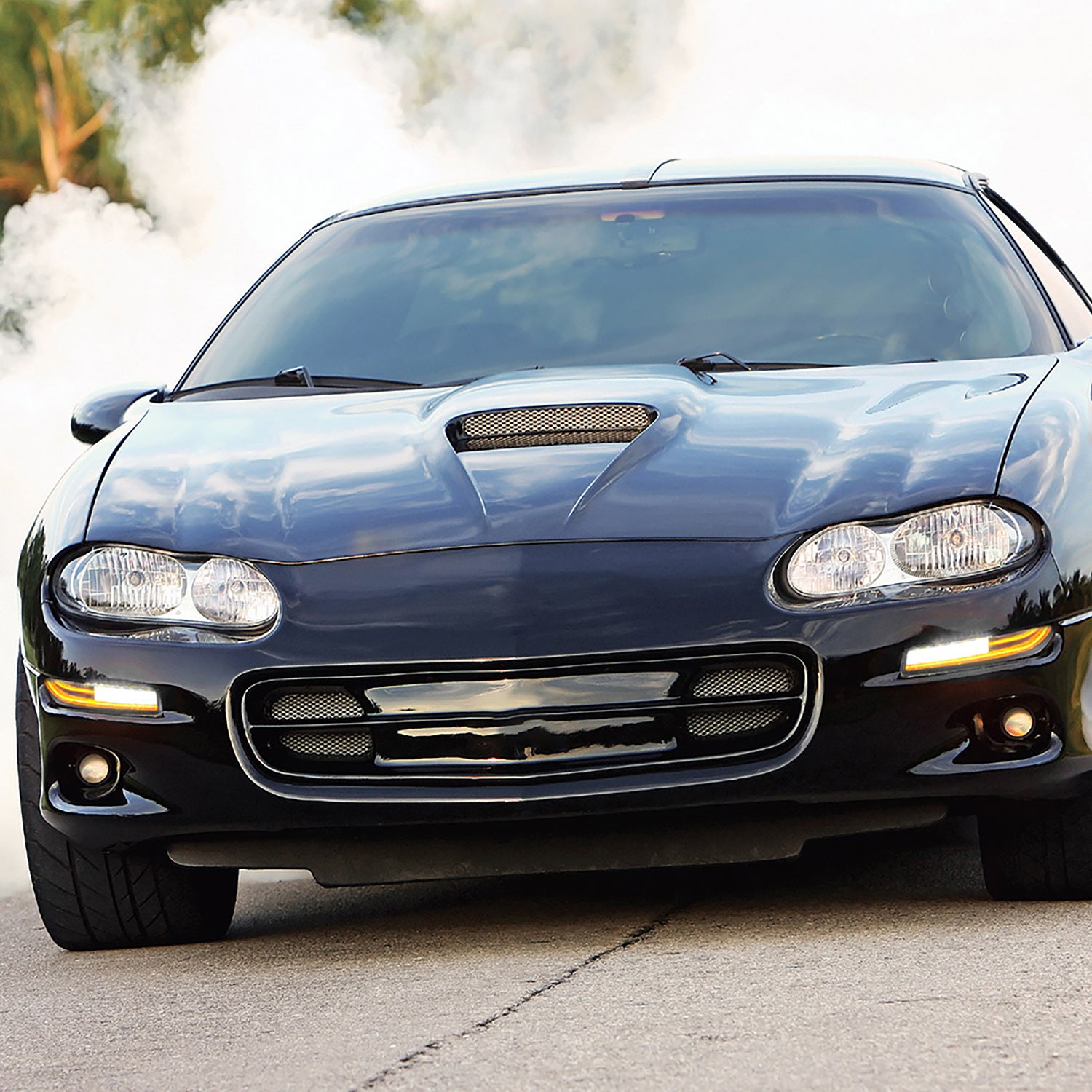 Smoked Lens Switchback Dynamic LED Front Turn Signal & Side Marker Lights For 1993-2002 Chevrolet Camaro - NS Auto Lighting