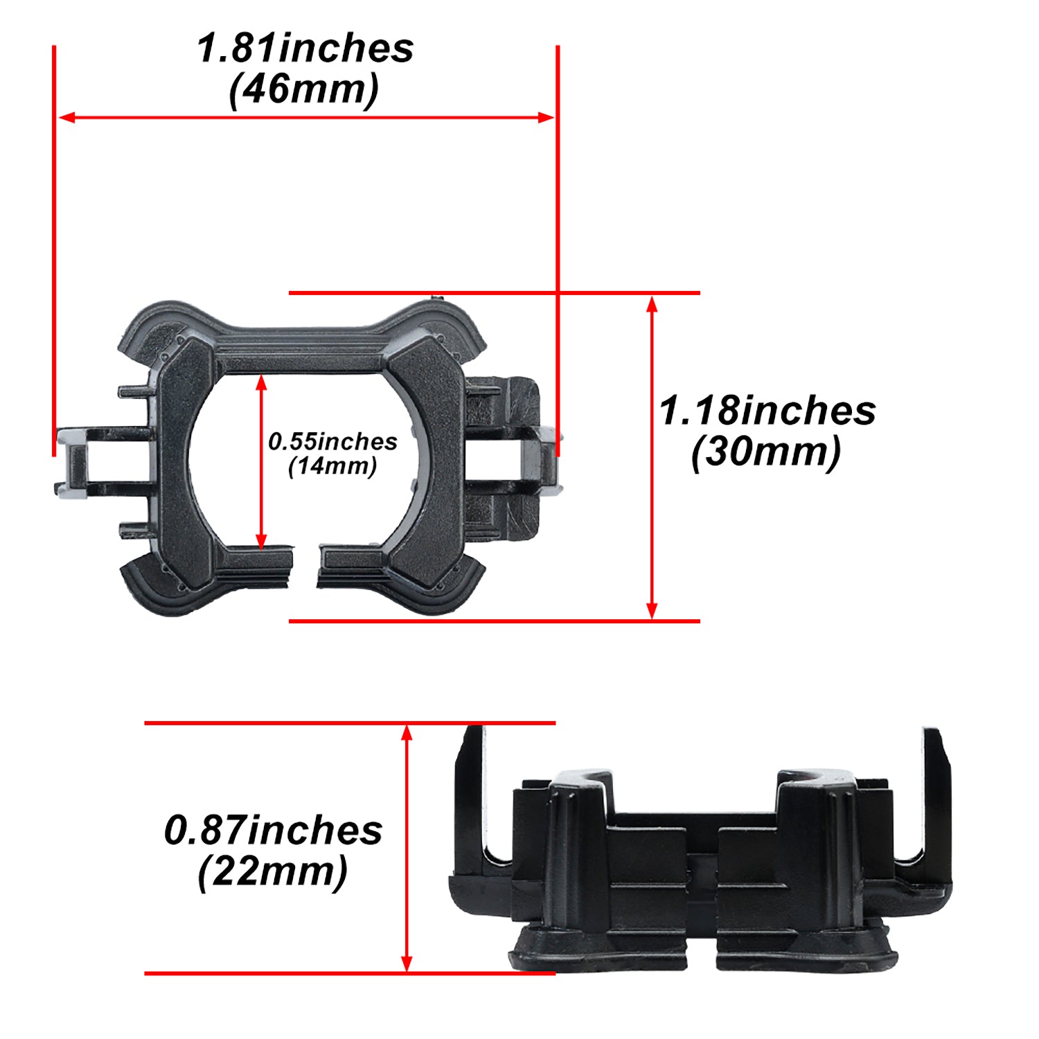 H7 HID Headlight Bulb Retainers For Peugeot 208, Citroen C3, etc. - NS Auto Lighting