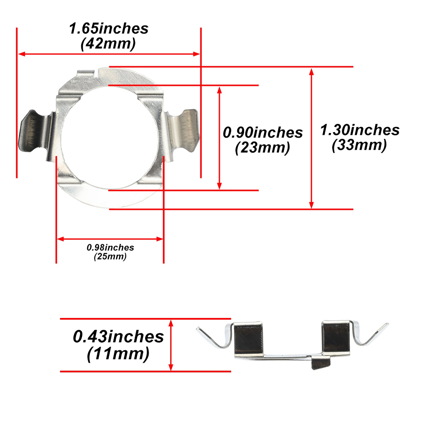 H7 LED HID Headlight Bulb Retainers For VW Passat B5.5, etc. - NS Auto Lighting